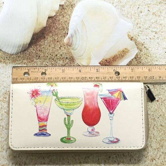 Women's Cocktail Zipper Wallet - Picture 3 of 5